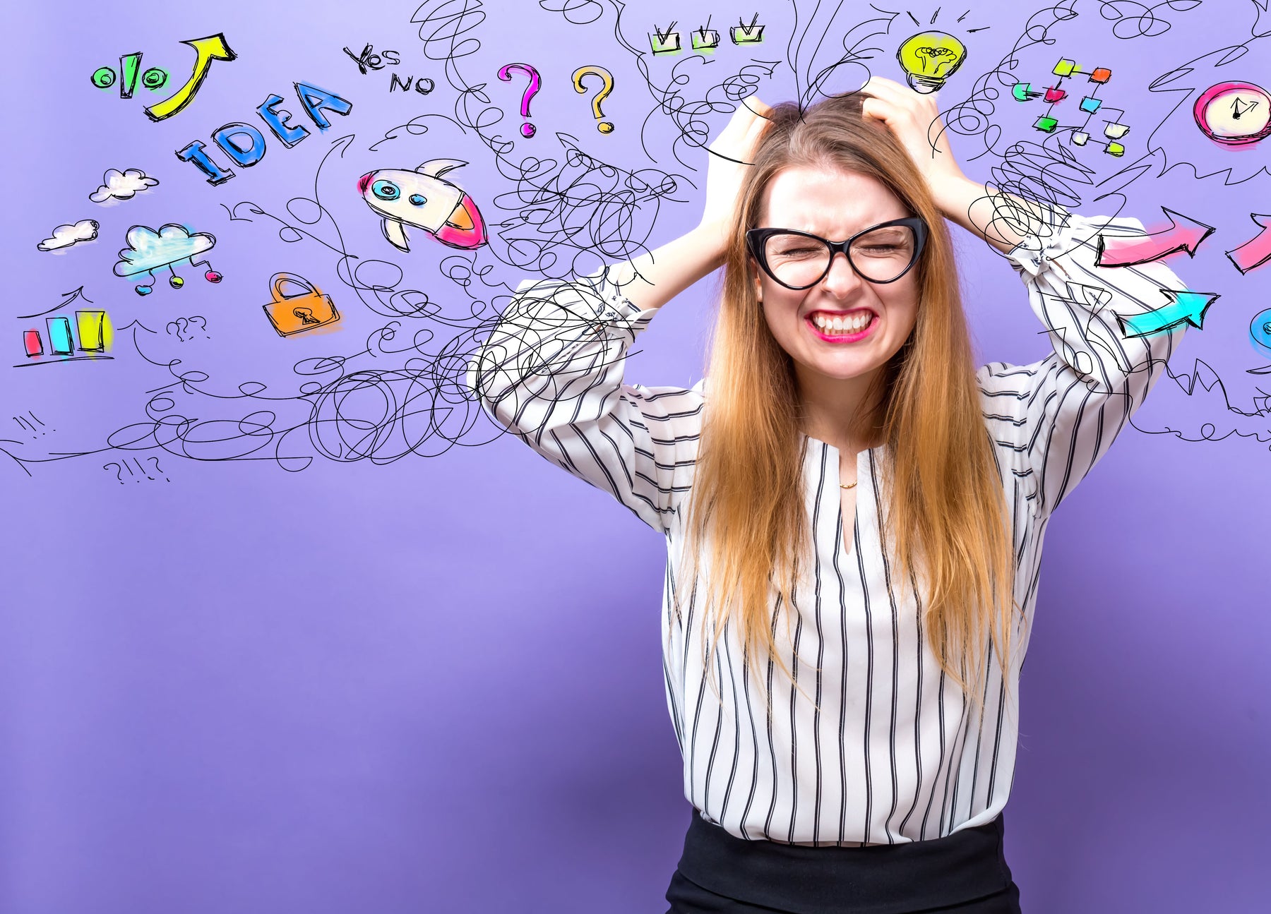 woman with hands on head trying to remember things