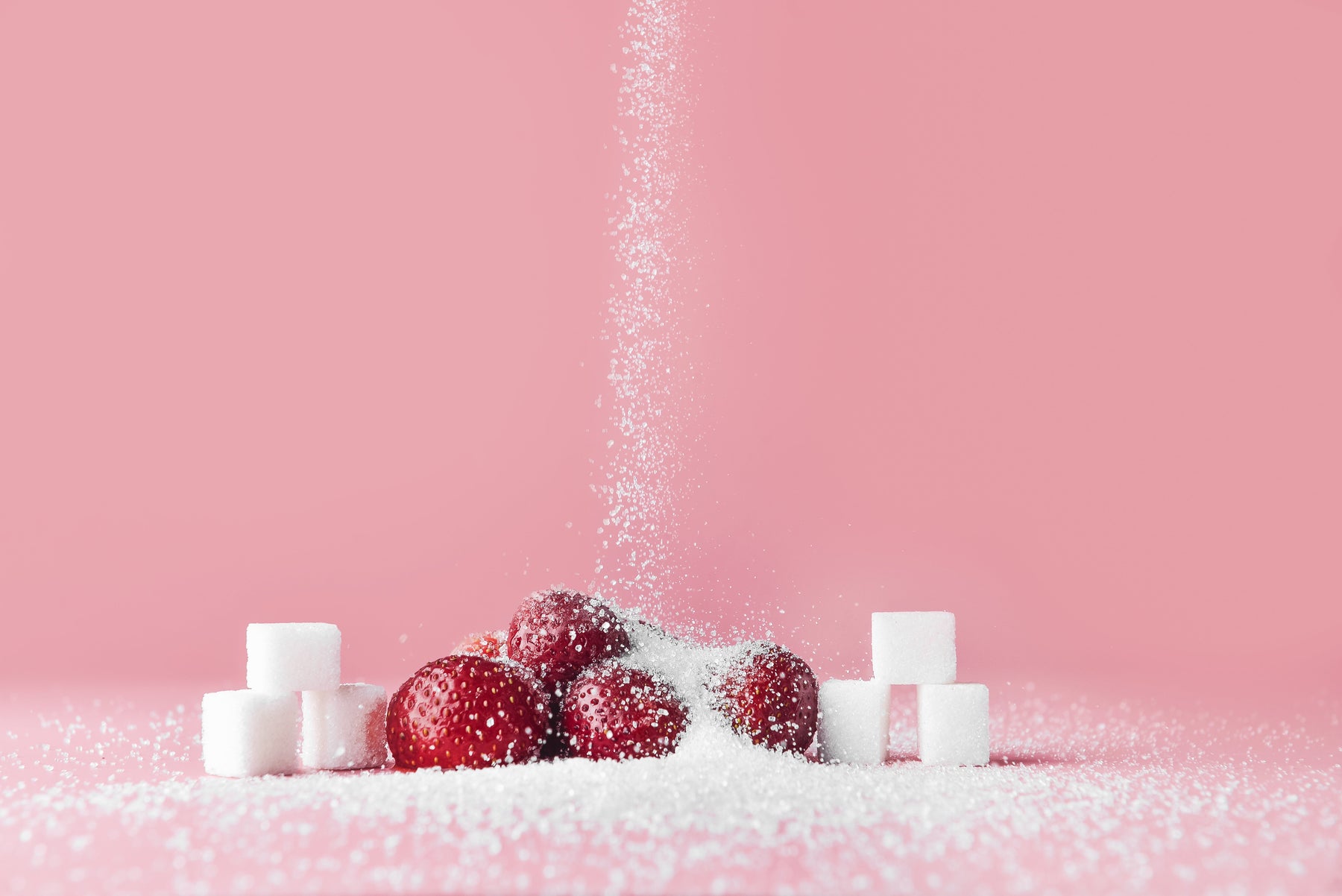 Sugar and strawberries