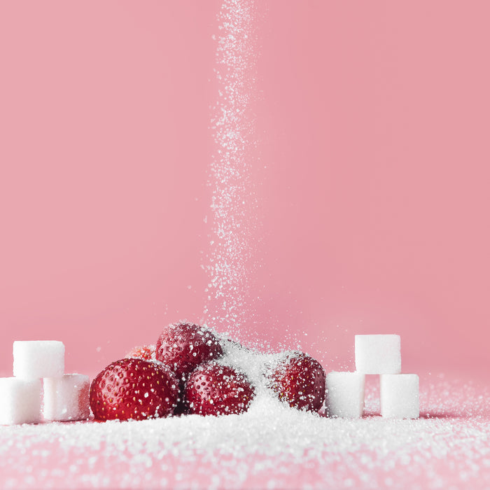 Sugar and strawberries
