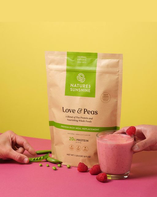 Natures Sunshine Love and Peas protein powder