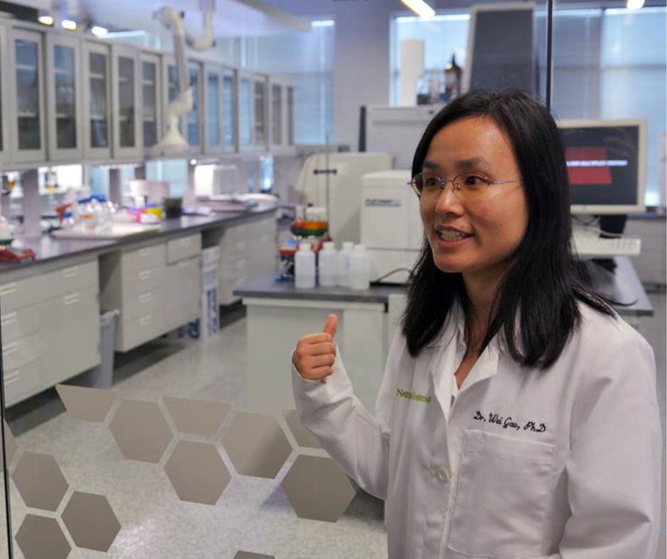 Lab technician in the Natures Sunshine scientific research centre